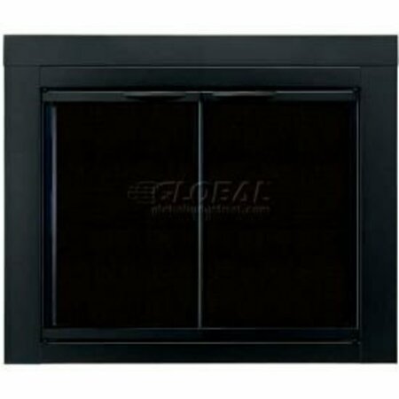 DYNA-GLO Pleasant Hearth Alpine Fireplace Glass Door Black 37-1/2"L x 30"H AN-1010